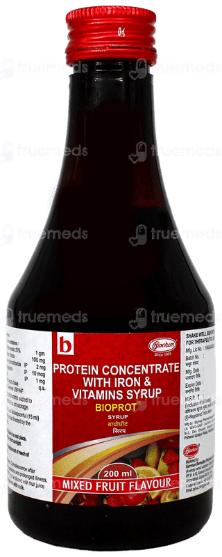 Bioprot Mixed Fruit Flavour Syrup 200Ml